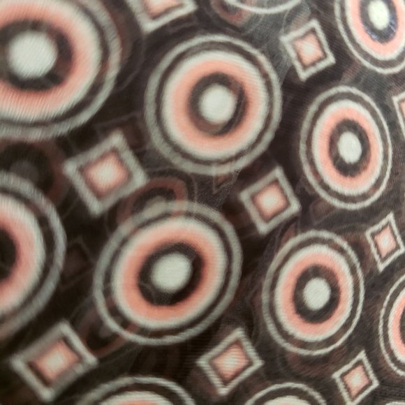 Ann Taylor Women's Copper Semi Sheer Button Down Tie Neck 0P Shirt Top Blouse - Picture 9 of 12